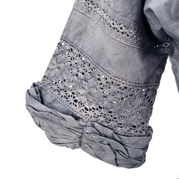 Love Shack Fancy Womens S Purple Edie Midi Dress NWOT with FLAW - Picture 6 of 12